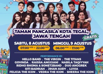Gempita Karnaval SCTV di Tegal: Ridho Rhoma, The Titans, hingga Top 3 ‘The Icon’ Siap Hibur Warga, Ada Layanan KTP Keliling